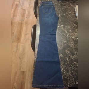 Fashion Nova Dark Blue Flare Jeans